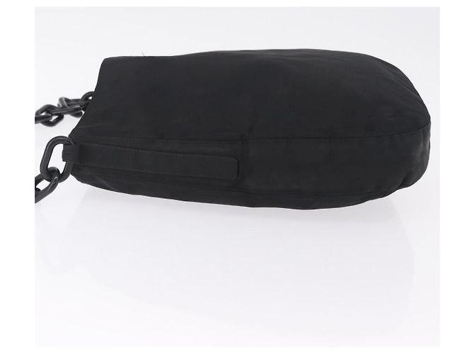 Prada Bolso Nylon Negro Cadena Plástico - vista 5