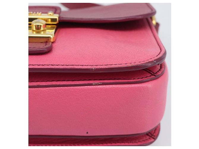 Borsa a tracolla Miu Miu Madras Rosa - vista 11
