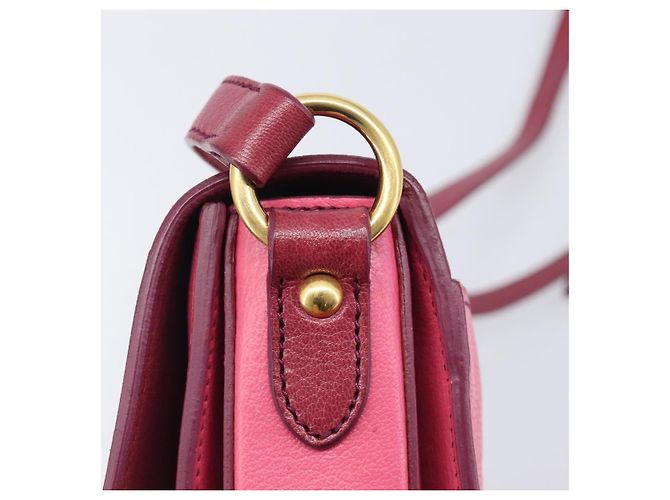 Borsa a tracolla Miu Miu Madras Rosa - vista 17