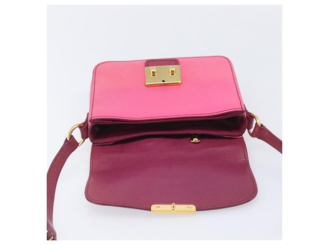 Borsa a tracolla Miu Miu Madras Rosa - vista 20