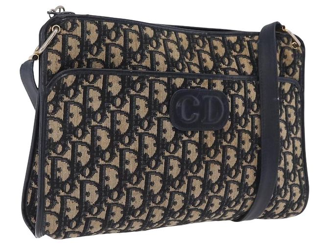 Borsa a tracolla Dior Trotter Tela Navy - vista 2