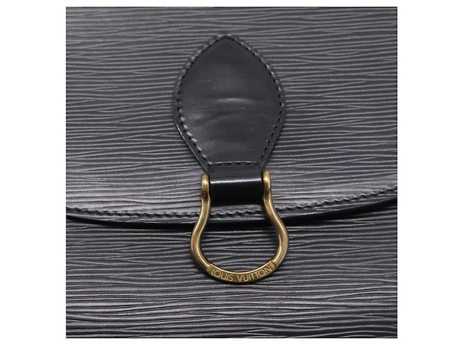 Saint-Cloud Louis Vuitton Epi Saint Cloud GM Shoulder Bag Black Noir - view 15