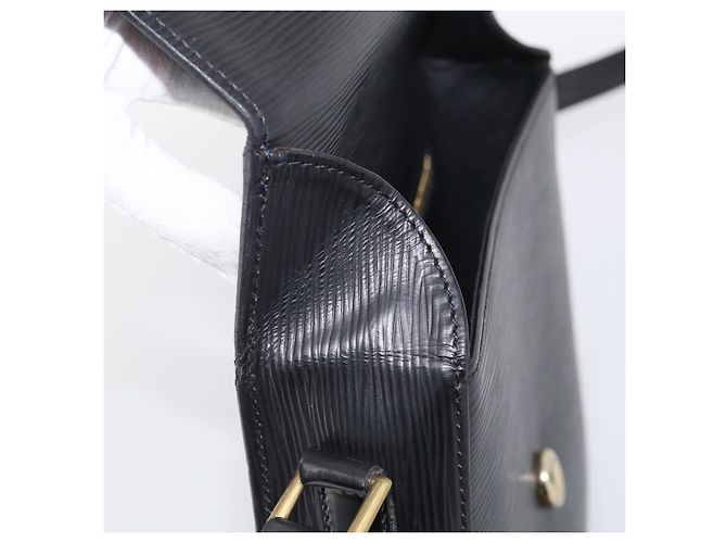 Saint-Cloud Louis Vuitton Epi Saint Cloud GM Shoulder Bag Black Noir - view 17
