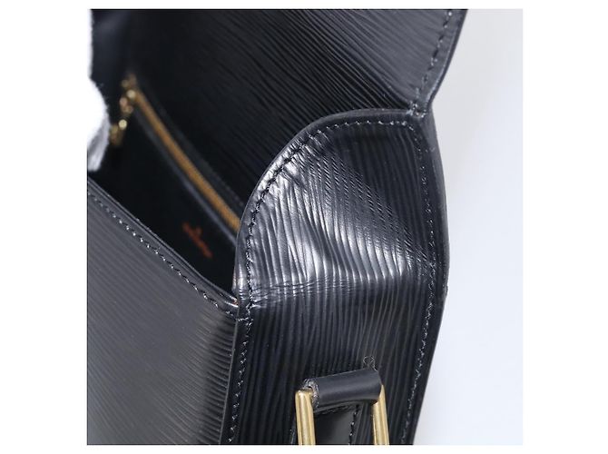 Saint-Cloud Louis Vuitton Epi Saint Cloud GM Shoulder Bag Black Noir - view 18