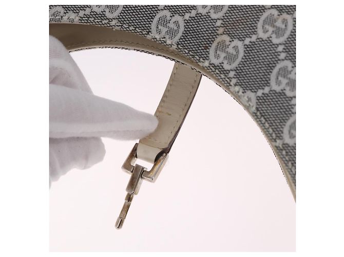 Gucci Jackie Borsa a spalla GG Canvas Grigio Argento - vista 17