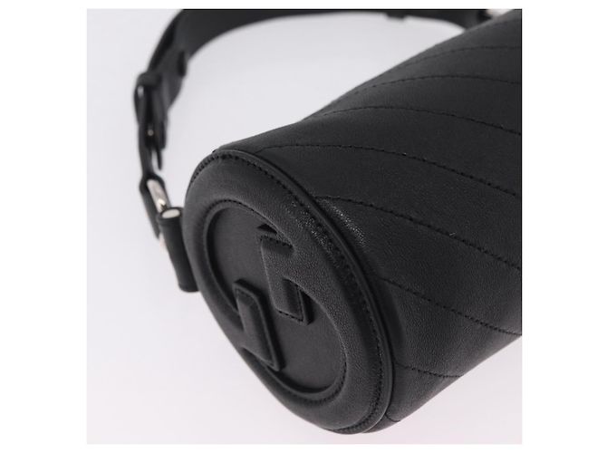 Gucci Blondy borsa a spalla pelle nera - vista 10