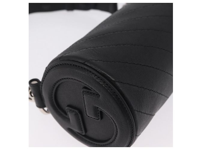 Gucci Blondy borsa a spalla pelle nera - vista 12