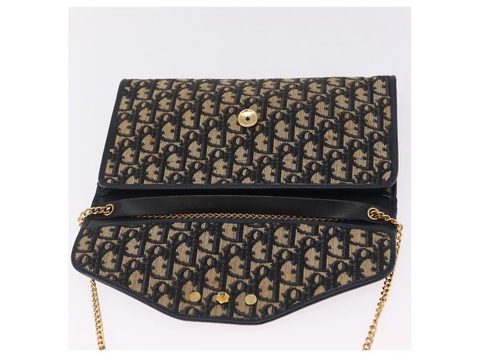 Borsa a tracolla Christian Dior Trotter in tela blu navy - vista 16