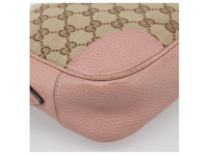 Gucci Borsa a tracolla GG Supreme Beige e Oro - vista 11