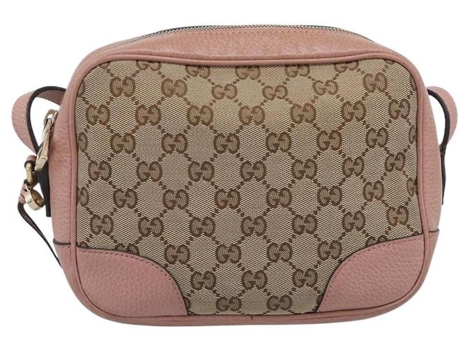Gucci Borsa a tracolla GG Supreme Beige e Oro - vista 2