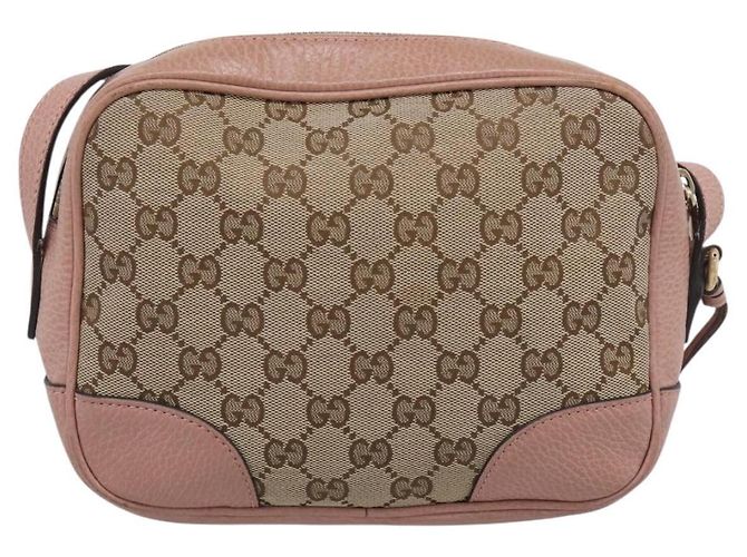 Gucci Borsa a tracolla GG Supreme Beige e Oro - vista 3