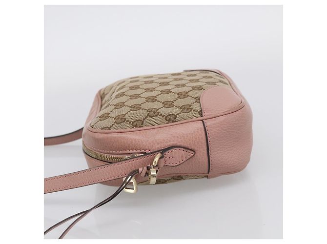 Gucci Borsa a tracolla GG Supreme Beige e Oro - vista 4
