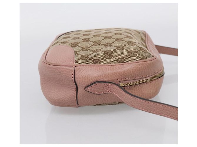 Gucci Borsa a tracolla GG Supreme Beige e Oro - vista 5