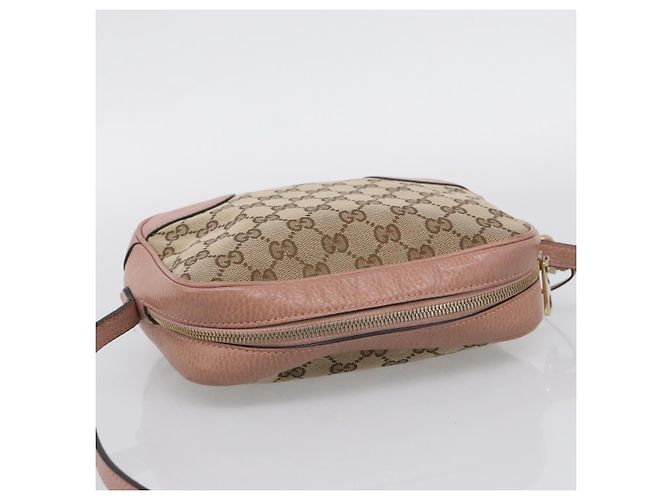 Gucci Borsa a tracolla GG Supreme Beige e Oro - vista 6