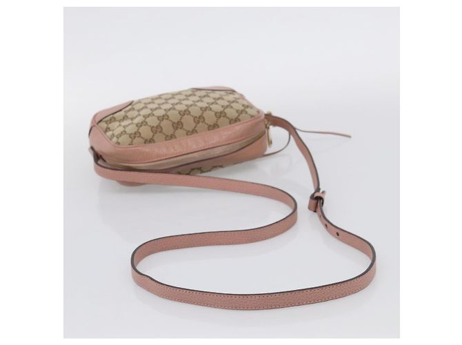 Gucci Borsa a tracolla GG Supreme Beige e Oro - vista 7