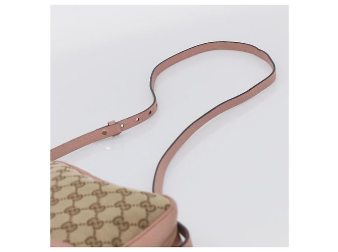 Gucci Borsa a tracolla GG Supreme Beige e Oro - vista 8