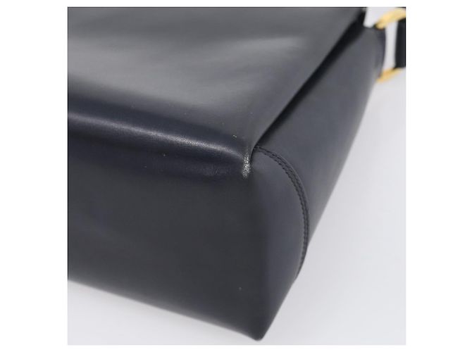 GUCCI Sac à main en cuir noir ton or Auth 211014 - Jerrillo - vue 12