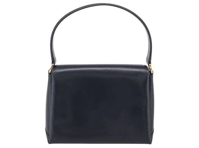 GUCCI Sac à main en cuir noir ton or Auth 211014 - Jerrillo - vue 3