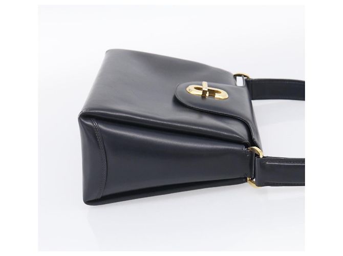 GUCCI Sac à main en cuir noir ton or Auth 211014 - Jerrillo - vue 5