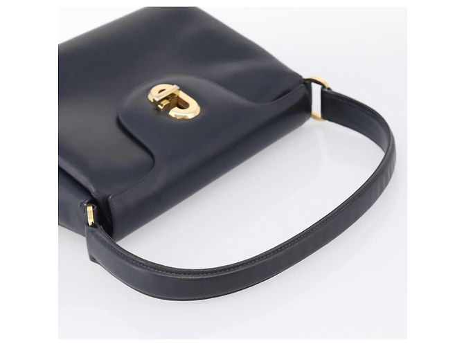 GUCCI Sac à main en cuir noir ton or Auth 211014 - Jerrillo - vue 7