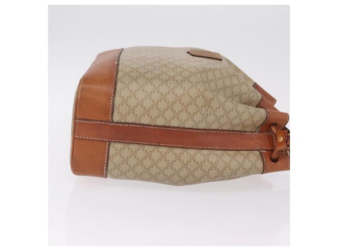 Céline CELINE Macadam Shoulder Bag PVC Beige Gold Tone Auth 211036 - Jerrillo - vista 4