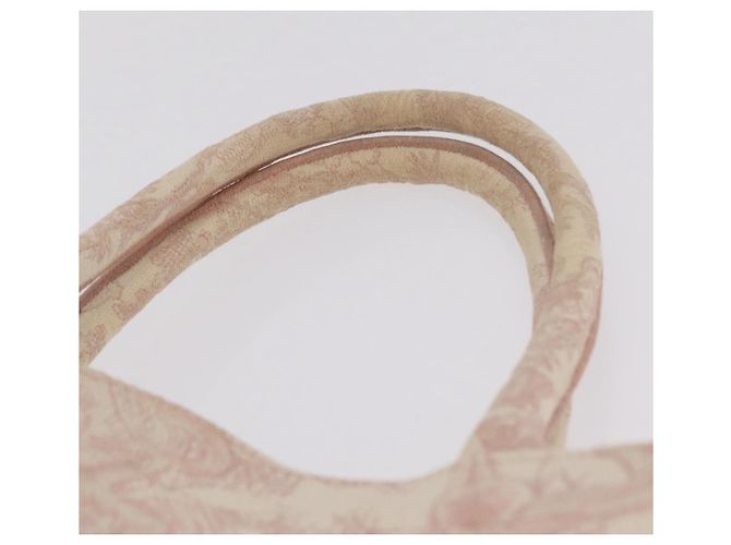 Sac Christian Dior Book Tote en toile rose authentique 211809V - Jerrillo - vue 10