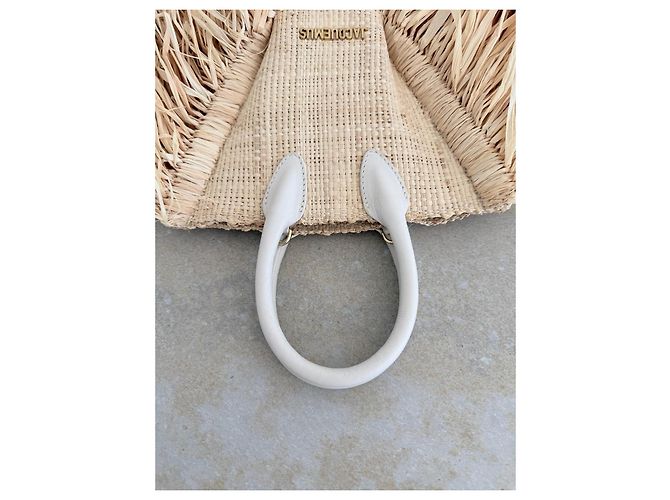 Jacquemus Le Baci Borsa Rafia Frange - vista 3
