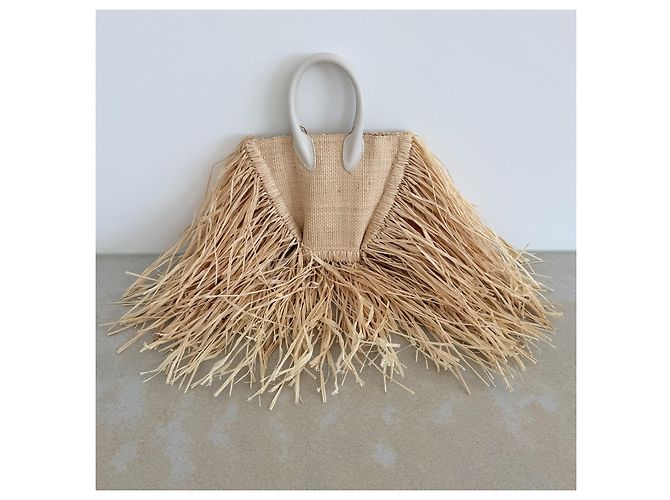 Jacquemus Le Baci Borsa Rafia Frange - vista 4