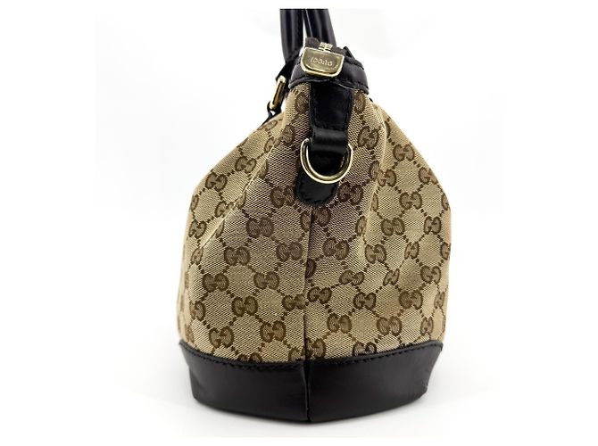 Gucci Sukey Top Handle Satchel GG Canvas mit Leder Medium - Ansicht 4