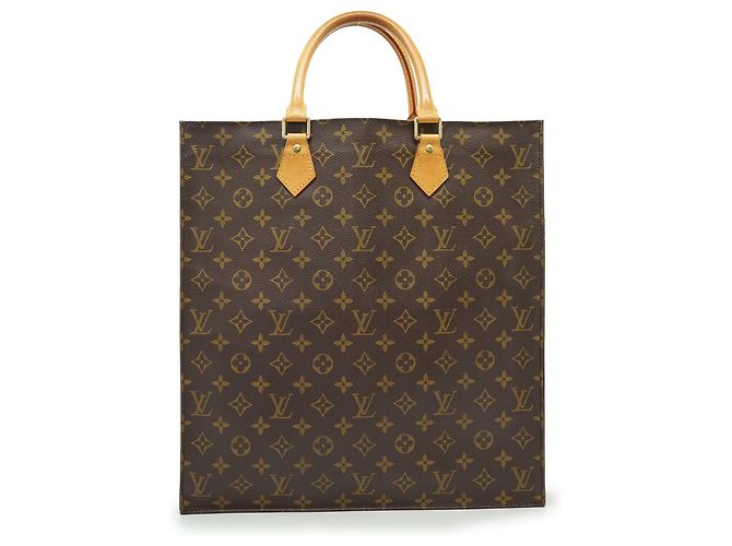 Louis Vuitton Monogram Sac Plat Marrom Lona e Couro - vista 2