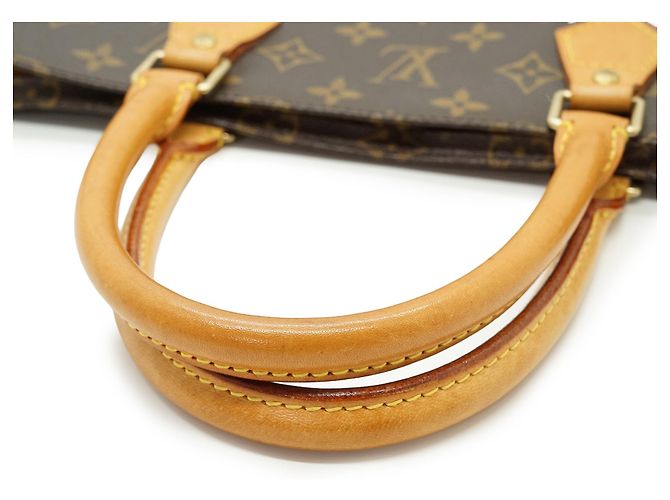 Louis Vuitton Monogram Sac Plat Marrom Lona e Couro - vista 9