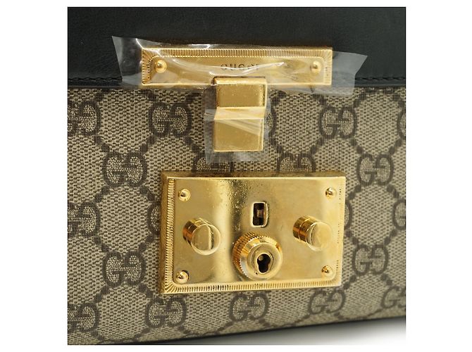 Gucci GG Supreme Coated Canvas Padlock Small Chain Schultertasche - Ansicht 13