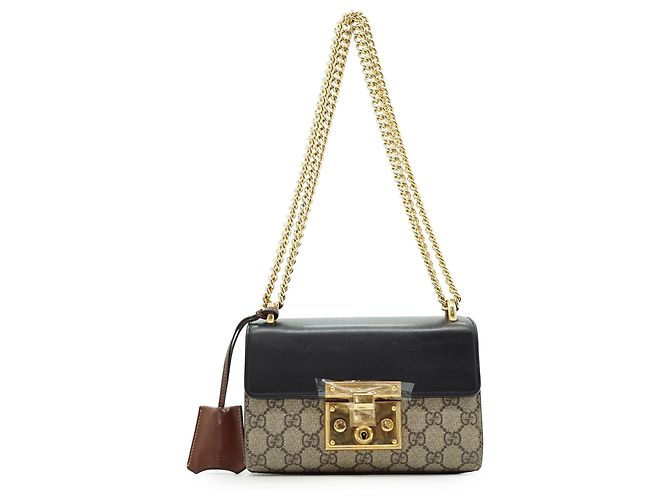 Gucci GG Supreme Coated Canvas Padlock Small Chain Schultertasche - Ansicht 3
