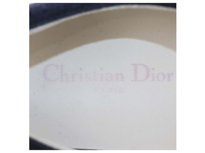 Sneakers Christian Dior Walk 'n' Dior in tela blu navy - vista 6