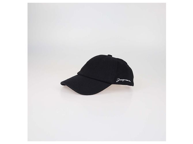 Jacquemus Black Canvas Classic Baseball Cap - view 3