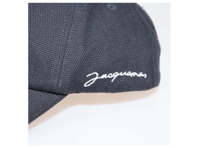 Jacquemus Black Canvas Classic Baseball Cap - view 5