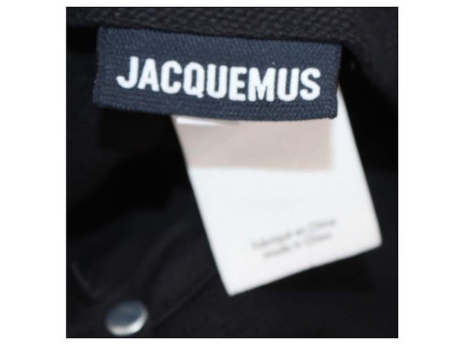 Jacquemus Black Canvas Classic Baseball Cap - view 7