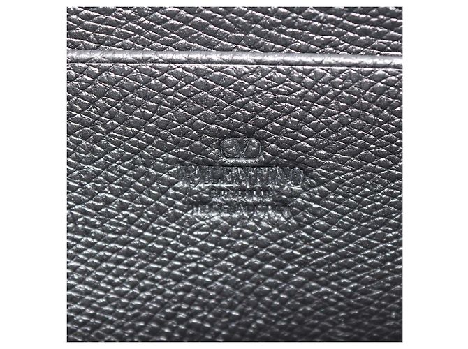 Pouch VLogo Signature Valentino in pelle nera - vista 5
