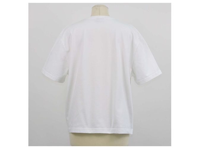 Jacquemus White Cotton Le Noeud Crew Neck T-Shirt - view 3