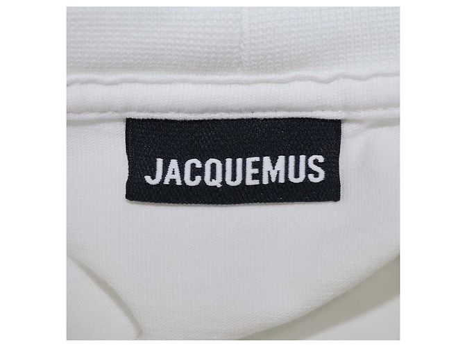 Jacquemus White Cotton Le Noeud Crew Neck T-Shirt - view 6