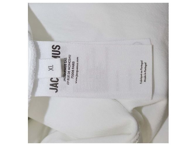 Jacquemus White Cotton Le Noeud Crew Neck T-Shirt - view 7