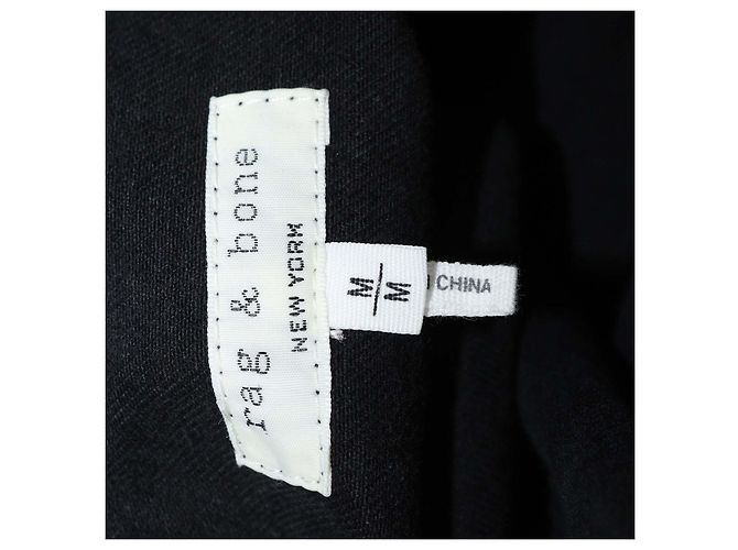 Camicia a maniche lunghe Rag & Bone in denim nero con cristalli - vista 5