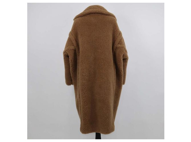 Abrigo Icon Teddy Bear Max Mara de pelo de camello marrón - vista 3