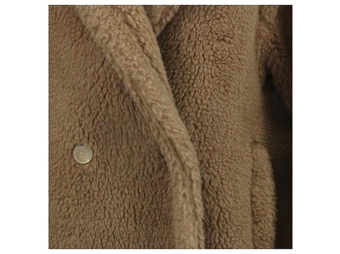 Abrigo Icon Teddy Bear Max Mara de pelo de camello marrón - vista 4