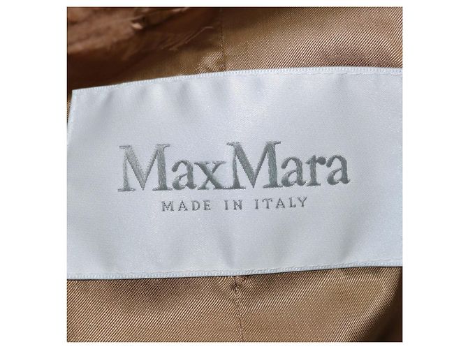 Abrigo Icon Teddy Bear Max Mara de pelo de camello marrón - vista 5