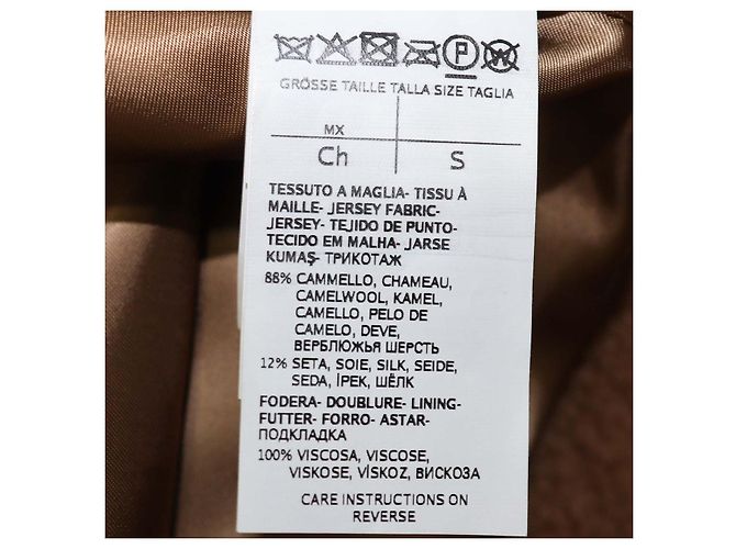 Abrigo Icon Teddy Bear Max Mara de pelo de camello marrón - vista 6