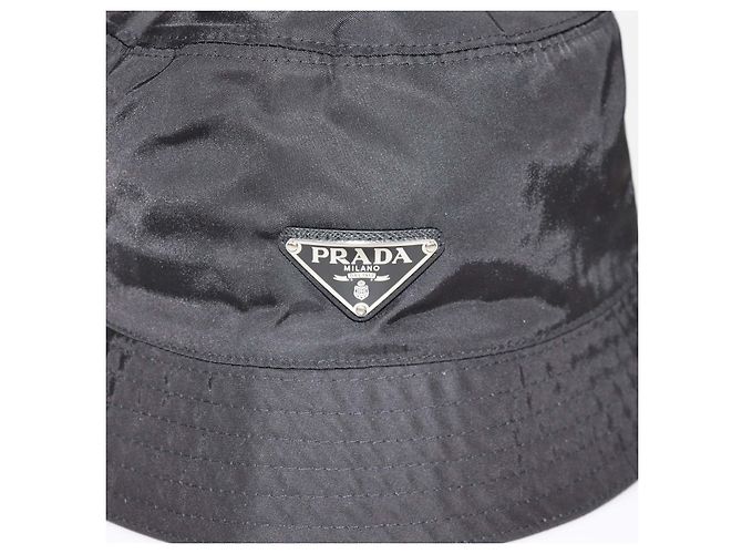 Sombrero bucket Prada de nailon negro - vista 5