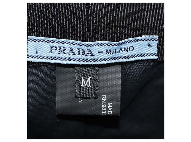 Sombrero bucket Prada de nailon negro - vista 6