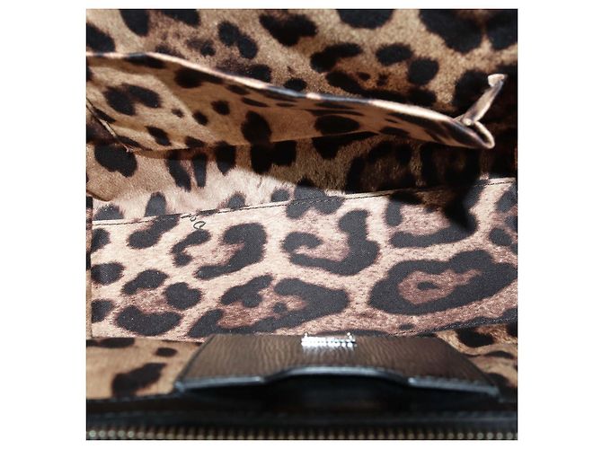Borsa a mano Miss Monica Medium in pelle nera Dolce & Gabbana - vista 6