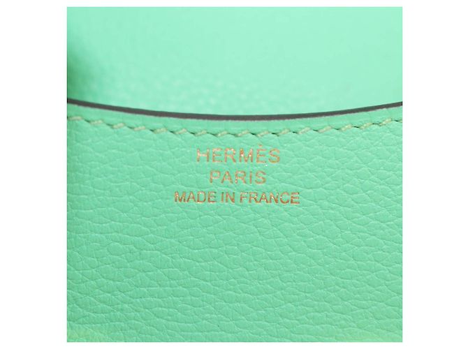Hermès Portafoglio Constance Slim Hermes in pelle Evercolor Vert Comics - vista 6
